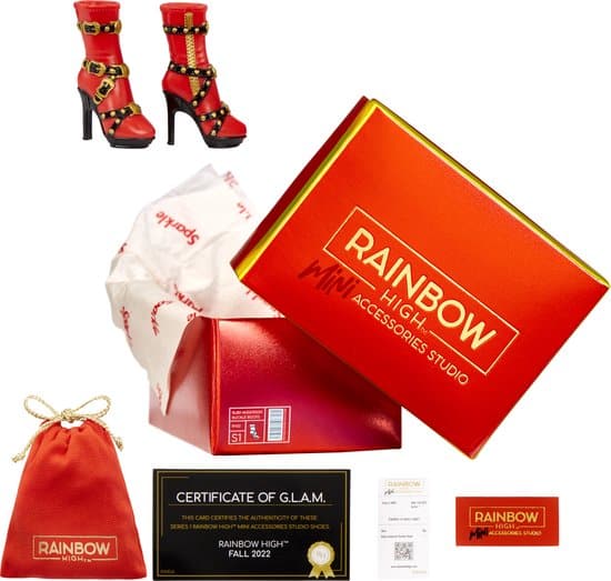 rainbow high accessories studio serie 1 verrassingsitem poppenkleding (schoenen)