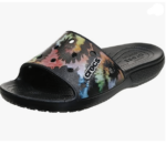 classic crocs tie dye graphic sandal