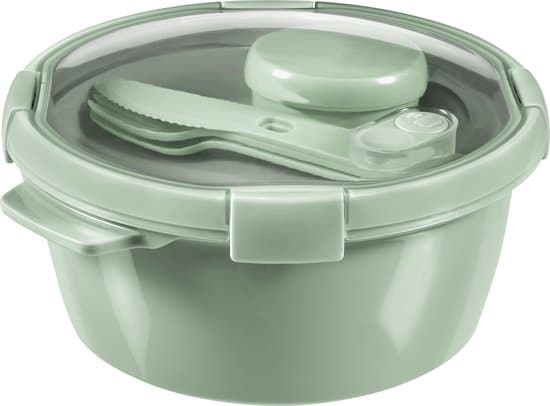 curver smart to go eco lunchset 1,6l + bestekset + sauscup eco groen
