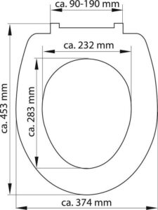 schÜtte wc bril 82370 romantic duroplast soft close afklikbaar rvs scharnieren decor 3 zijdige print