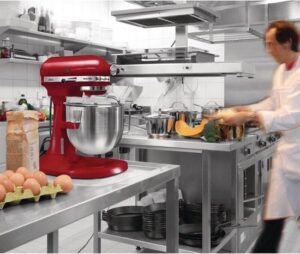 kitchenaid heavy duty 5kpm5eer keukenmachine rood