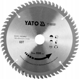 yato cirkelzaagblad Ø 160mm 60t binnendiameter 20 mm