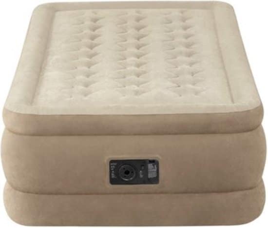 intex twin ultra plush airbed met fiber tech luchtbed
