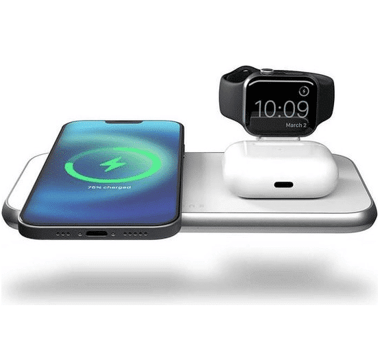 sens 3 in 1 wireless charger for magsafe white