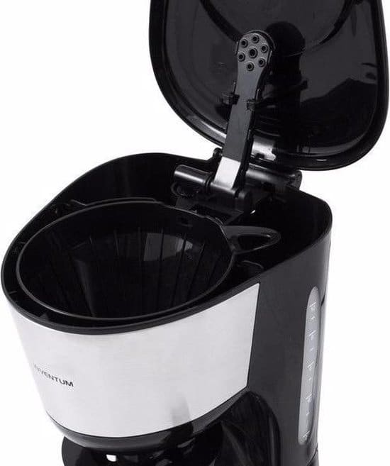inventum kz618 koffiezetapparaat 1 liter 8 kopjes filter 1x4 thermoskan filterkoffie zwart/rvs