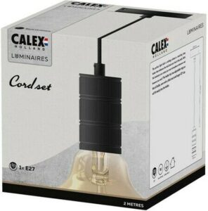 calex retro pendellamp industrieel hanglamp e27 fitting zwart excl. lichtbron