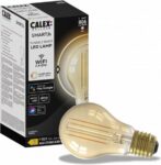 calex slimme lamp wifi led filament verlichting e27 smart bulb goud dimbaar warm wit licht 7w