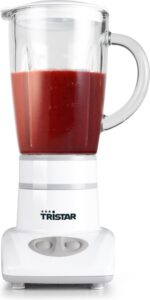 tristar blender bl 4431 – blender voor smoothies, shakes of babyhapjes 450 ml glazen kan 180 watt