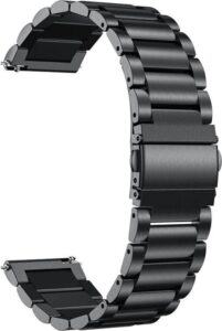 metaal schakel bandje zwart geschikt voor samsung galaxy watch 42mm & galaxy watch active
