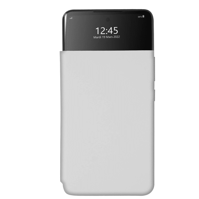 samsung a53 5g s view wallet cover white