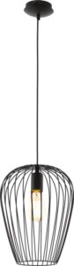 eglo newtown hanglamp e27 Ø 27,5 cm zwart